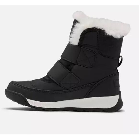 Sorel Whitney II Strap Faux Fur Black Puffer Boots Size 10 - Picture 1 of 6